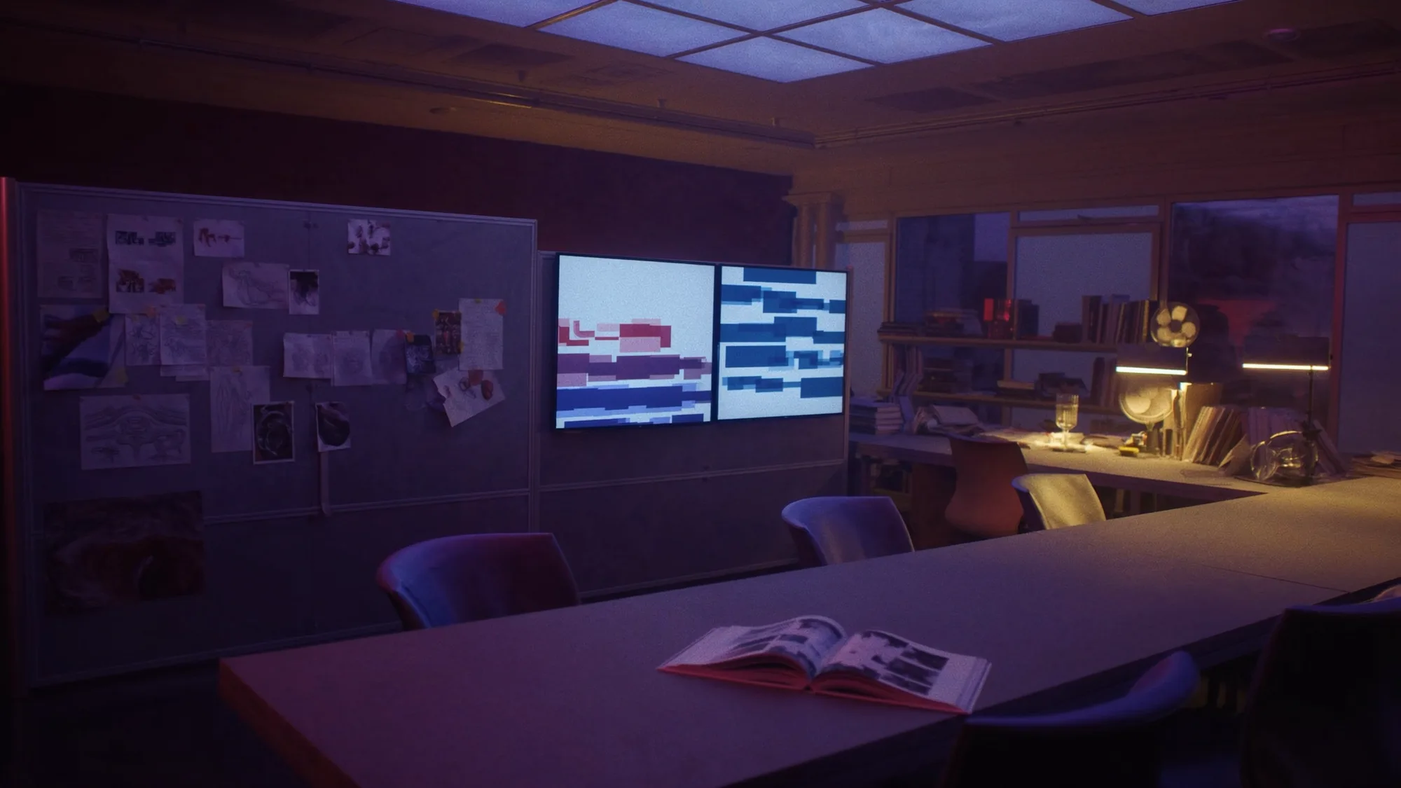L'espace de travail de Mos'art Agency